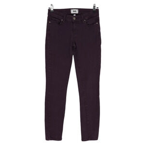 Paige Verdugo Ankle Skinny Jeans Vamp Red Purple Slim Denim 26